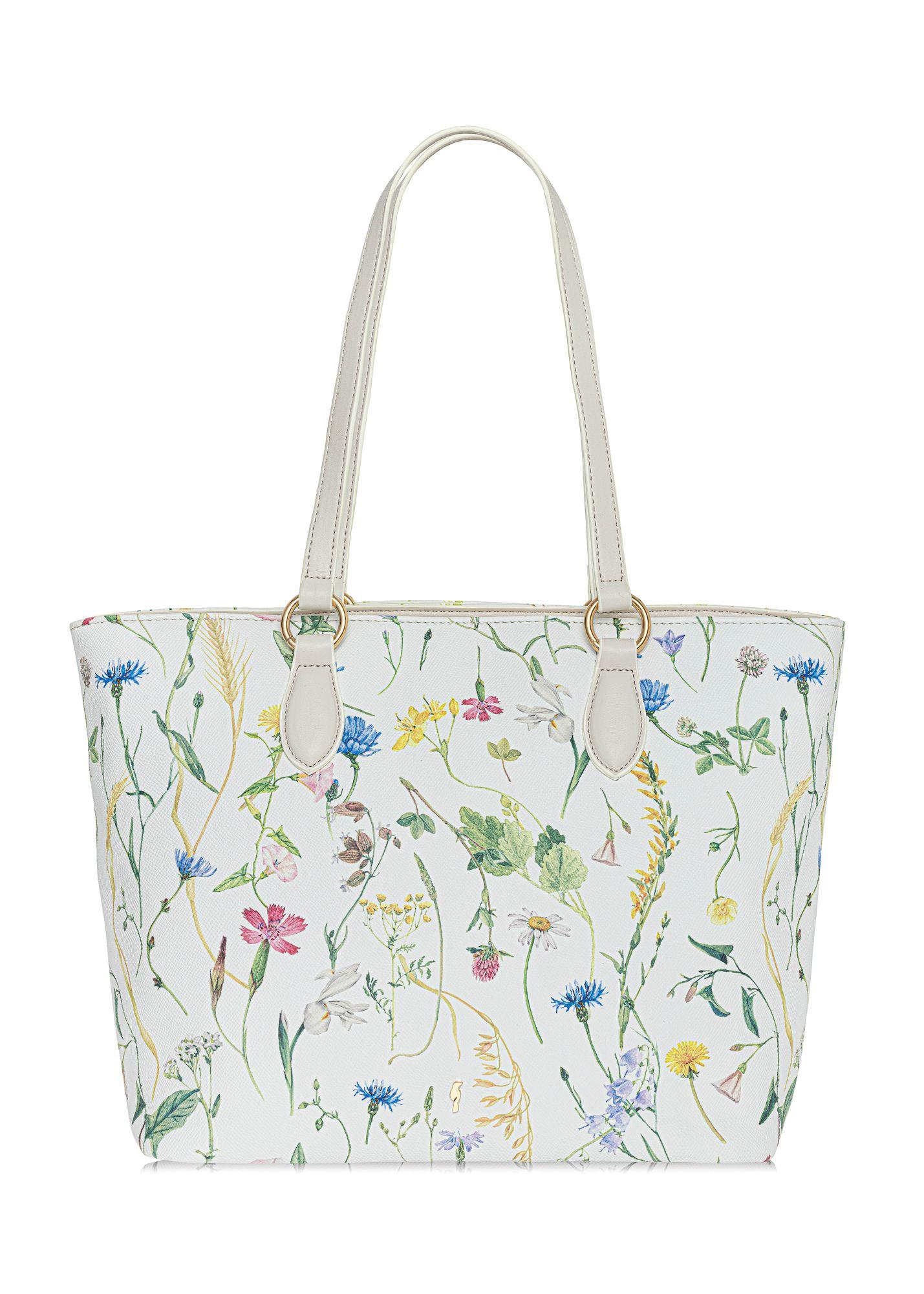 花ｖ Shopperka damska w kwiaty TOREC-0997-15(W25) | OCHNIK